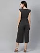 Women Dusty Pink Solid Layered Basic Jumpsuit
