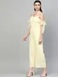 Women Cream-Coloured Solid Basic Jumpsuit