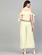 Women Cream-Coloured Solid Basic Jumpsuit