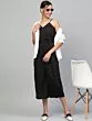 Women Black Solid Culotte Jumpsuit