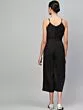 Women Black Solid Culotte Jumpsuit