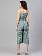 Blue & Orange Printed Culotte Jumpsuit