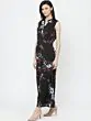 Women Black & Red Printed Basic Jumpsuit