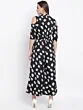 Women Black & White Printed Cold-Shoulder Basic Jumpsuit