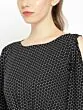 Women Black & White Printed Basic Jumpsuit