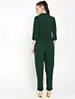 Women Green Solid Basic Jumpsuit