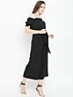 Women Black Solid Off-Shoulder Basic Jumpsuit