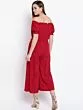 Women Red Solid Culotte Jumpsuit