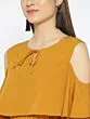Women Mustard Yellow Solid Basic Jumpsuit
