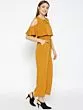 Women Mustard Yellow Solid Basic Jumpsuit