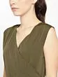 Women Olive Green Solid Layered Basic Jumpsuit