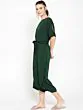 Women Green Solid Culotte Jumpsuit