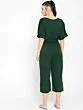 Women Green Solid Culotte Jumpsuit