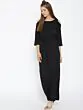 Black Solid Cold-Shoulder Jumpsuit