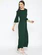 Women Green Solid Basic Jumpsuit