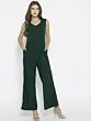Green Solid Basic Jumpsuit