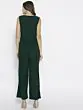 Green Solid Basic Jumpsuit
