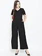 Women Black Solid Basic Jumpsuit