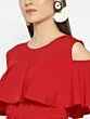 Women Red Solid Basic Jumpsuit