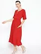 Women Red Solid Culotte Jumpsuit