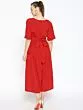Women Red Solid Culotte Jumpsuit