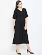 Women Black Solid Culotte Jumpsuit