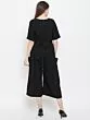 Women Black Solid Culotte Jumpsuit
