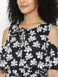 Women Black & White Printed Basic Jumpsuit