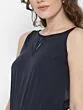 Navy Blue Solid Basic Jumpsuit