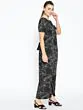 Women Black & Grey Printed Basic Jumpsuit