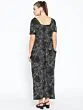 Women Black & Grey Printed Basic Jumpsuit