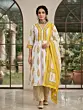 White Printed Anarkali Kurta Set With Dupatta for Women