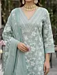 Sage Green Printed Straight Kurta Set With Dupatta for Women