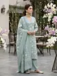 Sage Green Printed Straight Kurta Set With Dupatta for Women