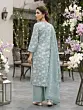 Sage Green Printed Straight Kurta Set With Dupatta for Women