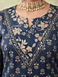 Blue Printed Straight Kurta Set With Dupatta for Women