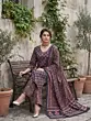 Blue Printed Straight Kurta Set With Dupatta for Women