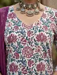 Off White Printed Straight Kurta Set With Dupatta for Women