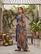 Blue Printed Straight Kurta Set With Dupatta for Women