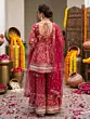 Magenta Printed Peplum Kurta Set With Dupatta for Women