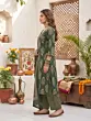 Green Printed Straight Kurta Set With Dupatta for Women