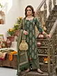 Green Printed Straight Kurta Set With Dupatta for Women