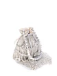 Silver Embellished Long Tassels Luxury Bridal Potli