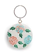 Floral Embroidered Round Festive Clutch