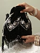Black Handwork Velvet Designer Potli Bag