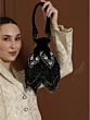 Black Handwork Velvet Designer Potli Bag
