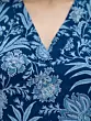 Blue Printed Straight Kurta With Palazzo for Women