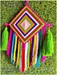 Handmade Colorful Woolen Kite Tassel Hanging for Home/Office/Hall Decoration (Pack of 1), Multi-Colour