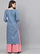 Women Blue printed straight kurta