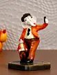 Orange and Brown Handcrafted Polyresin Lord Ganesha Idol Taking Selfie with Mushak